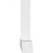 Ekena Millwork Portland Architectural Grade PVC Gable Bracket, 84"W x 21"H x 4"D x 4"F, 6/12 Pitch GBP084X21X0404POR00 - alternate 2
